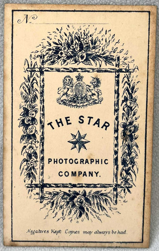 Cdv star photographic company - star,