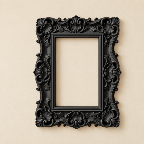 Ornate baroque picture frame - ornate,