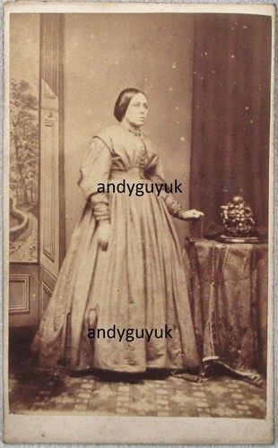 Cdv lady bowl fruit - bowl,