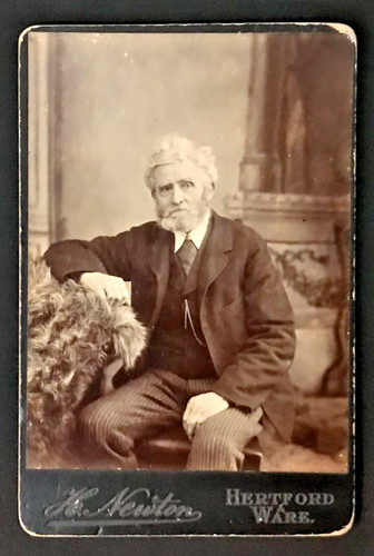 Victorian cabinet card elderly - cabinet,