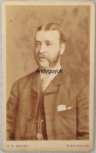 Cdv man sideburns baker - man,