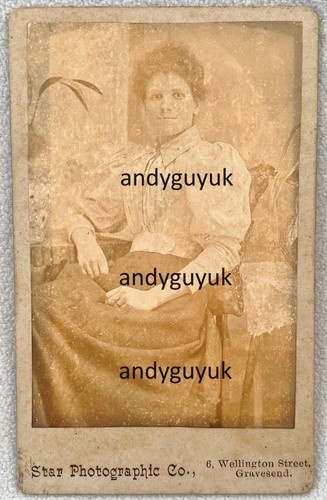 Cdv rare gravesend star - rare,