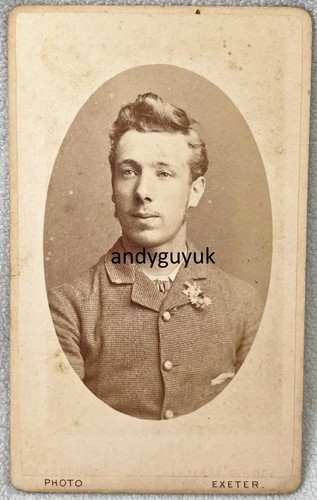 Cdv handsome young man - cdv,